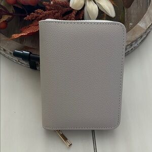 Taupe Zip-Around A7 Cash Stuffing Wallet